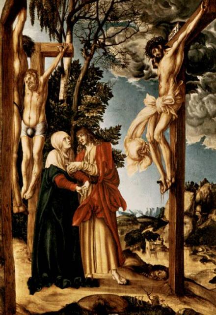 Keresztre feszítés (Alte Pinakothek, München) – id. Lucas Cranach